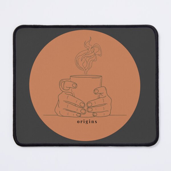 Item preview, Mindful Morning Coffee – Cozy Terracotta Botanical Circle Illustration designed and sold by ORIGINS LINES.