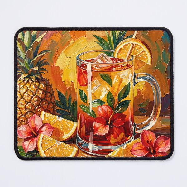 Item preview, Tropical Pineapple Mai Tai Cocktail designed and sold by Serene Strokes Art.