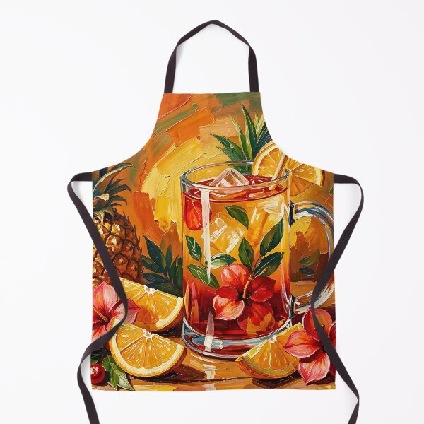 Item preview, Tropical Pineapple Mai Tai Cocktail designed and sold by Serene Strokes Art.