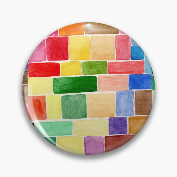 Item preview, Colourful Watercolour Blocks: Geometric Mosaic Pattern designed and sold by ArithraStudio.