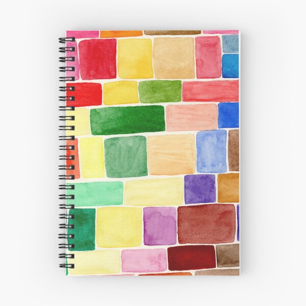 Item preview, Colourful Watercolour Blocks: Geometric Mosaic Pattern designed and sold by ArithraStudio.