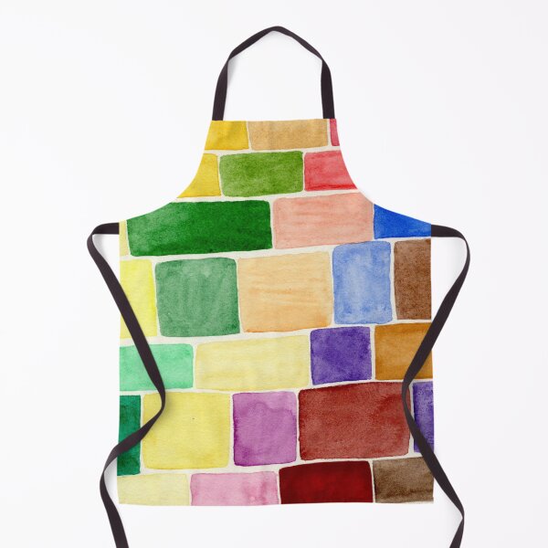 Item preview, Colourful Watercolour Blocks: Geometric Mosaic Pattern designed and sold by ArithraStudio.