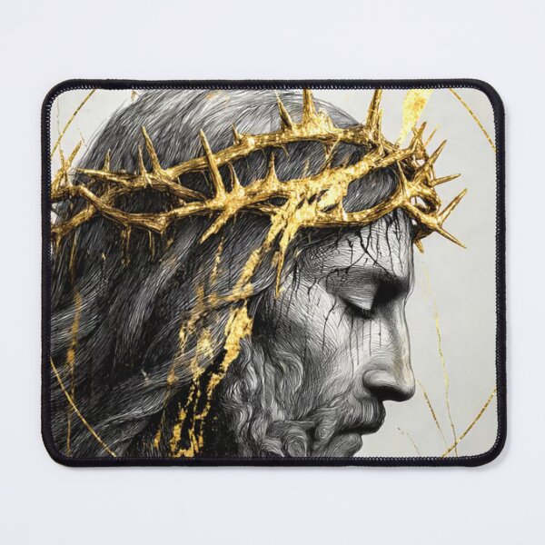 Item preview, Jesus Christ Modern Design Art Print Poster Wall Tee Vest Cushion Pillow Scarf Throw designed and sold by Cool Robot Bro..