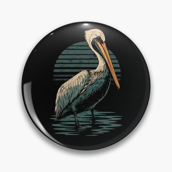 Item preview, Retro Pelican Bird Vintage Coastal Wildlife designed and sold by Moizento.