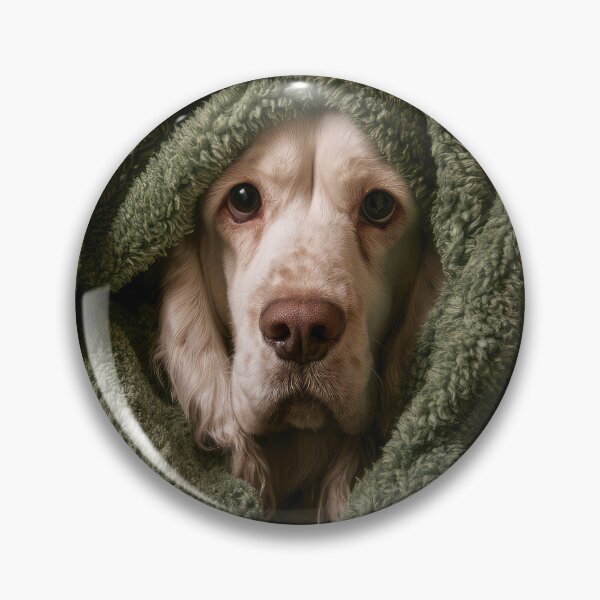 Item preview, Clumber Spaniel in Blanket 01 designed and sold by Elisabeth Lucas.
