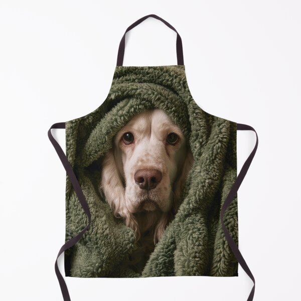 Item preview, Clumber Spaniel in Blanket 01 designed and sold by Elisabeth Lucas.