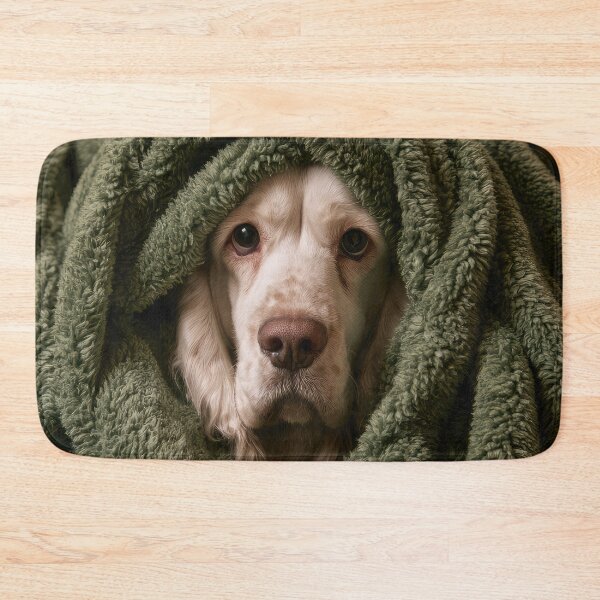 Item preview, Clumber Spaniel in Blanket 01 designed and sold by Elisabeth Lucas.