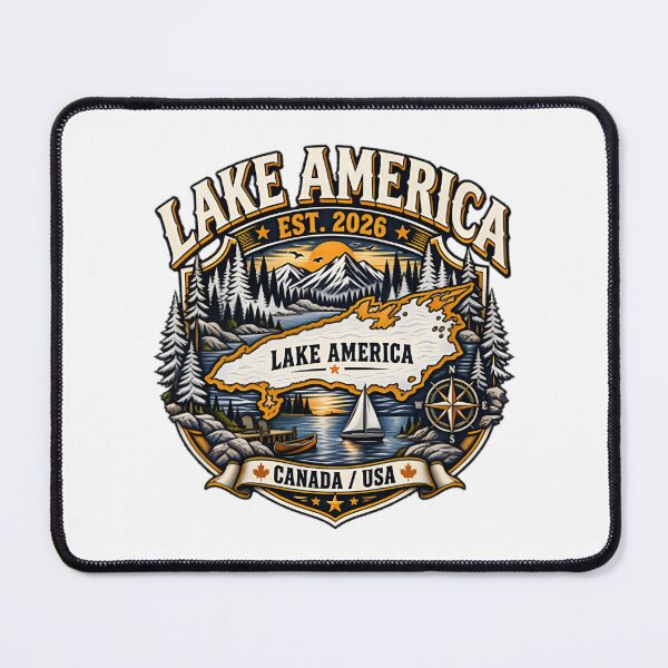 Item preview, Lake America Patriotic Landscape Sunset Vintage Adventure Design For Nature Lovers And Road Trip Enthusiasts | Perfect Gift For You And Friends designed and sold by shahroozj.