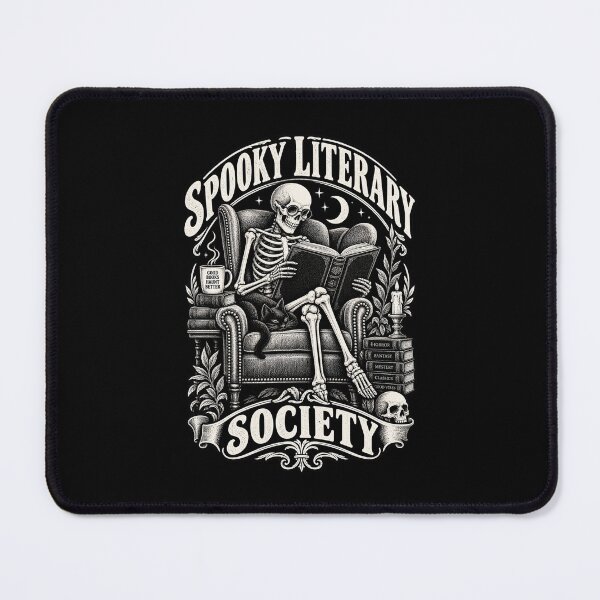 Item preview, Spooky Literary Society - Skeleton Reader Halloween designed and sold by Ridaelb.