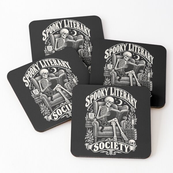Item preview, Spooky Literary Society - Skeleton Reader Halloween designed and sold by Ridaelb.