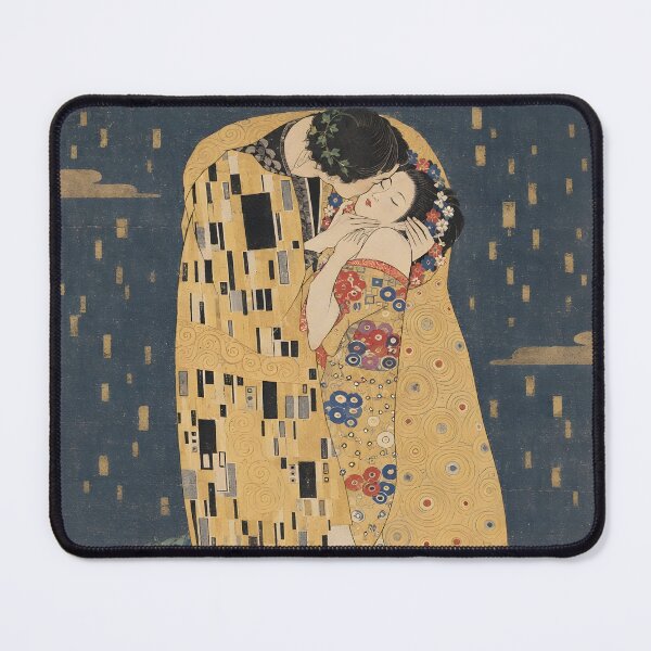 Item preview, The Kiss in Japanese Ukiyo-e Style designed and sold by theartmess.