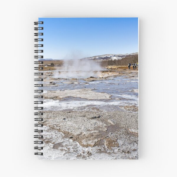 Item preview, Waiting for Strokkur to erupt - Icelands thermal wonderland designed and sold by Hans Peðer Alfreð .