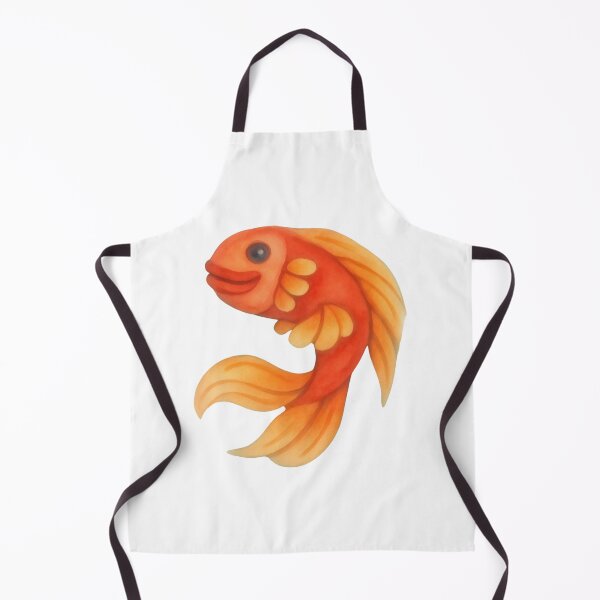 Item preview, Cute Watercolor Illustration of a Goldfish designed and sold by Komaxstore.