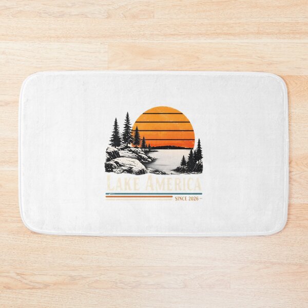 Item preview, Vintage Lake America Aesthetic - Retro Patriotic Lake Life, Boating & Outdoor Camping Art | ⭐⭐⭐⭐⭐ designed and sold by shahroozj.