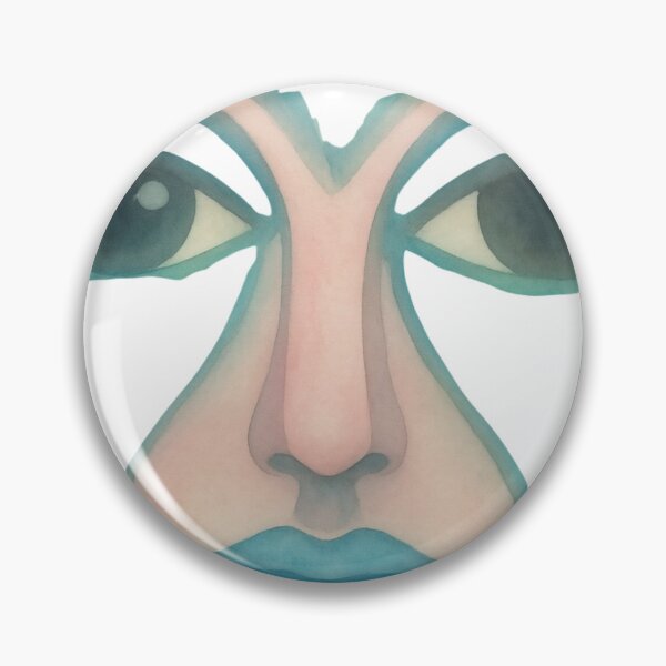 Item preview, Surreal Symmetrical Face in Watercolor designed and sold by Komaxstore.