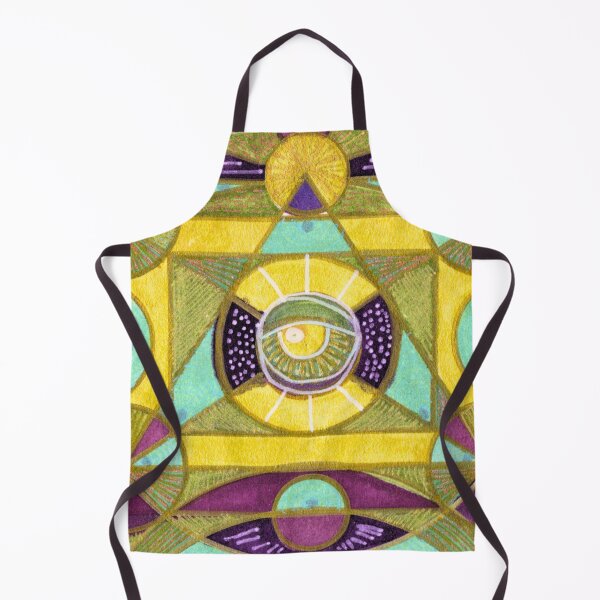 Item preview, Teal, Purple and Gold-Toned Geometric Abstract designed and sold by ArithraStudio.