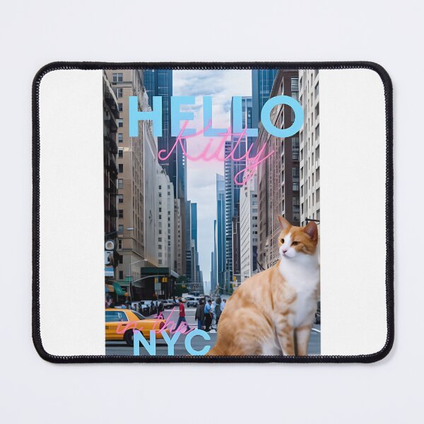 Item preview, Kawaii Urban Kitty Exploring New York City Iconic Big Apple Aesthetic Illustration | Limited Edition designed and sold by SARaza.