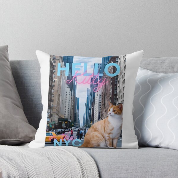 Item preview, Kawaii Urban Kitty Exploring New York City Iconic Big Apple Aesthetic Illustration | Limited Edition designed and sold by SARaza.