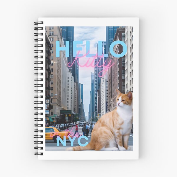 Item preview, Kawaii Urban Kitty Exploring New York City Iconic Big Apple Aesthetic Illustration | Limited Edition designed and sold by SARaza.