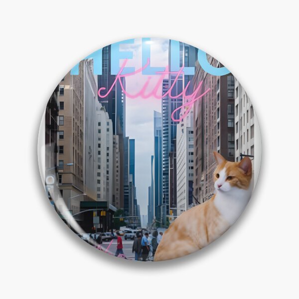 Item preview, Kawaii Urban Kitty Exploring New York City Iconic Big Apple Aesthetic Illustration | Limited Edition designed and sold by SARaza.