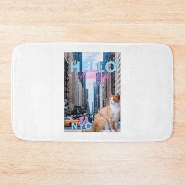 Item preview, Kawaii Urban Kitty Exploring New York City Iconic Big Apple Aesthetic Illustration | Limited Edition designed and sold by SARaza.