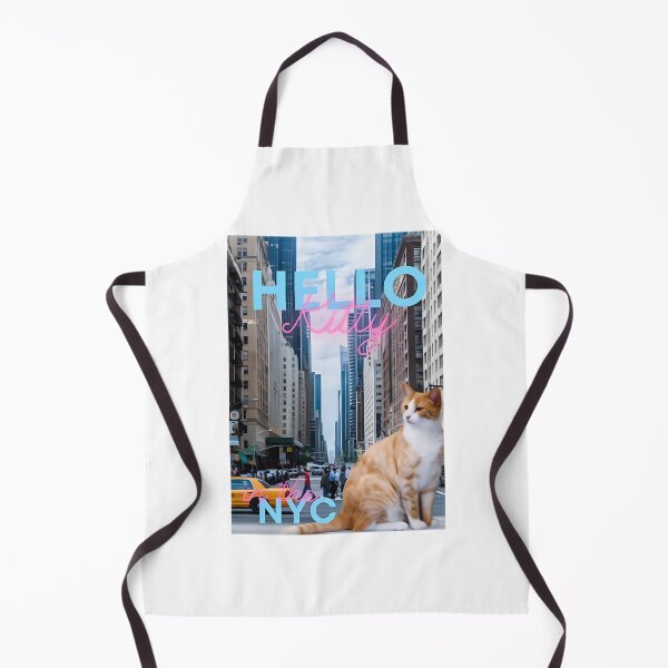 Item preview, Kawaii Urban Kitty Exploring New York City Iconic Big Apple Aesthetic Illustration | Limited Edition designed and sold by SARaza.