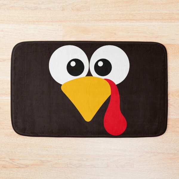 Item preview, Cute Turkey Face – Funny Thanksgiving Cartoon designed and sold by WolfmanProphecy.