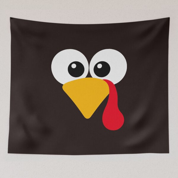 Item preview, Cute Turkey Face – Funny Thanksgiving Cartoon designed and sold by WolfmanProphecy.