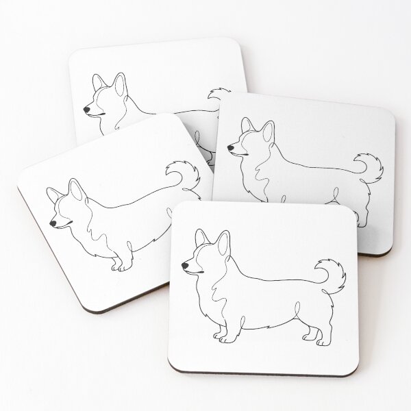 Item preview, Corgi One Line Art Dog Line Drawing designed and sold by SayMaria.