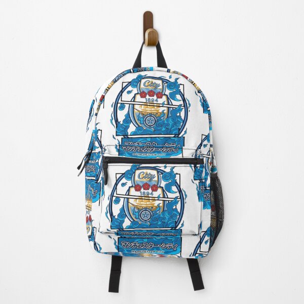 Item preview, Manchester City FC Anime Crest, 1894 Founding Year, Blue Flames, Japanese Katakana designed and sold by annaarthk.