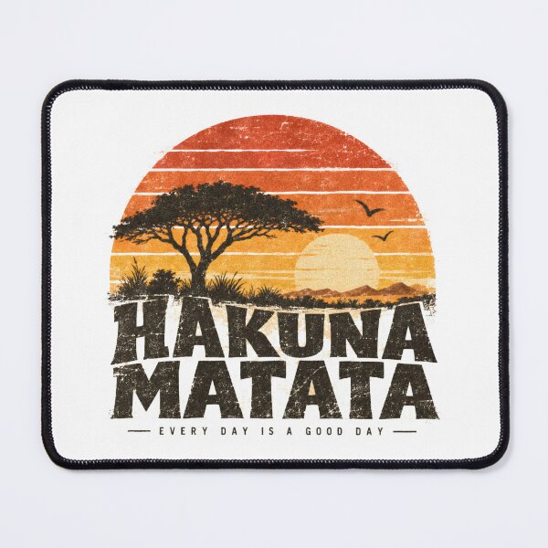 Aperçu de l'œuvre Hakuna Matata Safari Vintage Coucher de Soleil créée et vendue par pick-o-print.