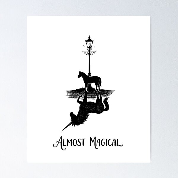 Item preview, Almost Magical Horse Unicorn Shadow Art designed and sold by BeaBuzz.