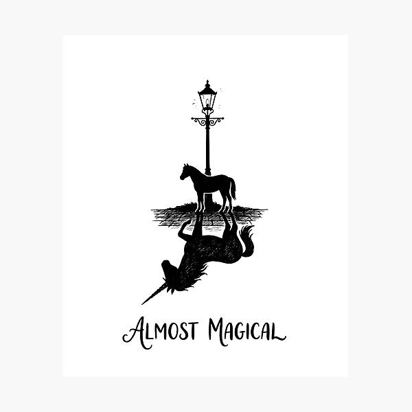Item preview, Almost Magical Horse Unicorn Shadow Art designed and sold by BeaBuzz.