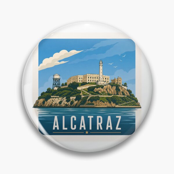 Item preview, Alcatraz California old prison for gangsters criminals  designed and sold by PapermintCreate.