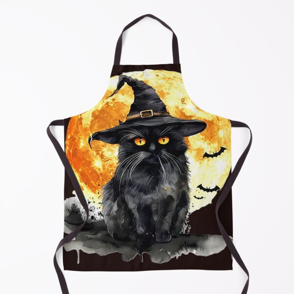 Item preview, black cat hat with moon br colorful halloween cat themed design designed and sold by SmashingDeals.