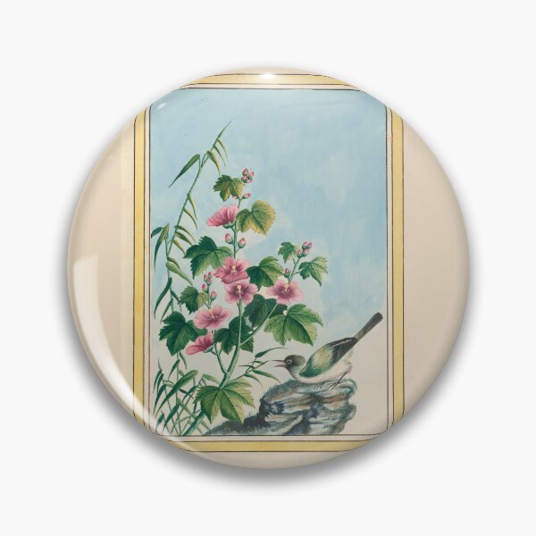 Item preview, Pierre Joseph Buchoz Botanical Pink Blossom Songbird Vintage designed and sold by TeeARTHY.
