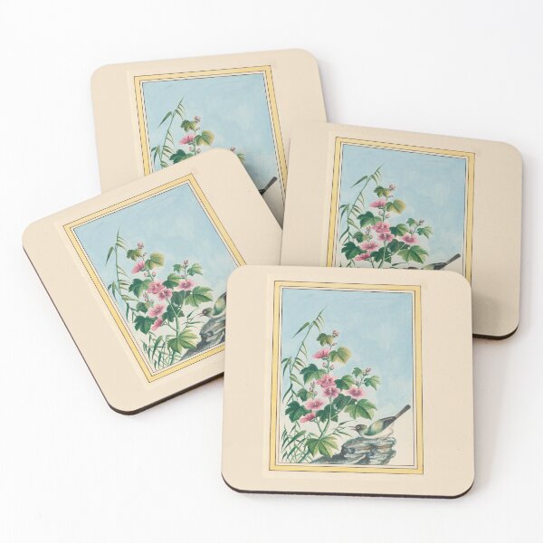 Item preview, Pierre Joseph Buchoz Botanical Pink Blossom Songbird Vintage designed and sold by TeeARTHY.