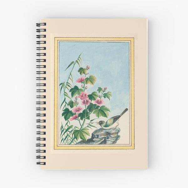 Item preview, Pierre Joseph Buchoz Botanical Pink Blossom Songbird Vintage designed and sold by TeeARTHY.