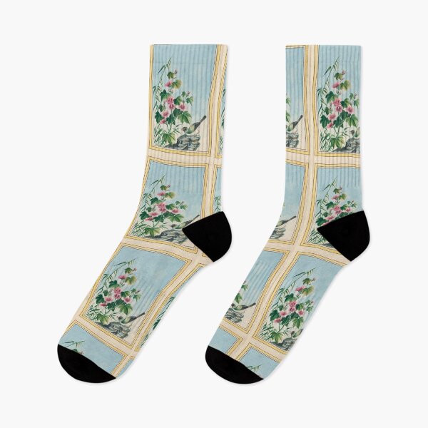 Item preview, Pierre Joseph Buchoz Botanical Pink Blossom Songbird Vintage designed and sold by TeeARTHY.