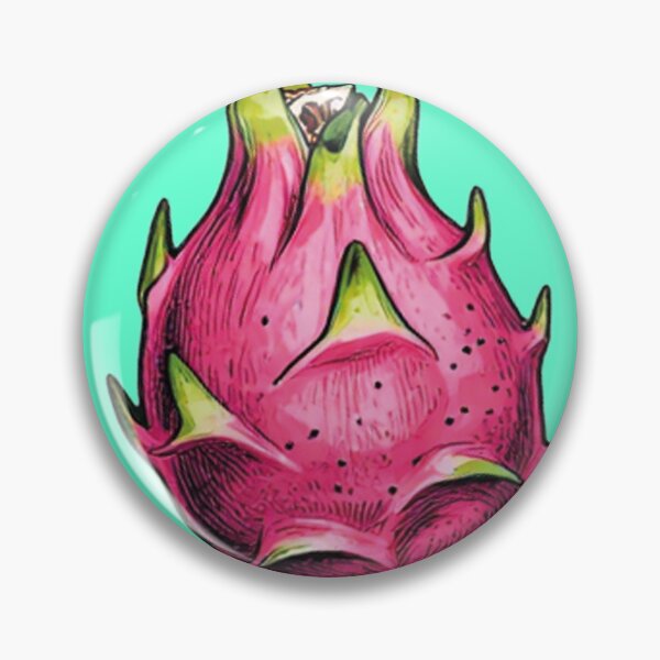 Item preview, Vintage Hand Drawn Pink Dragon Fruit Pitaya designed and sold by WildArtIT.