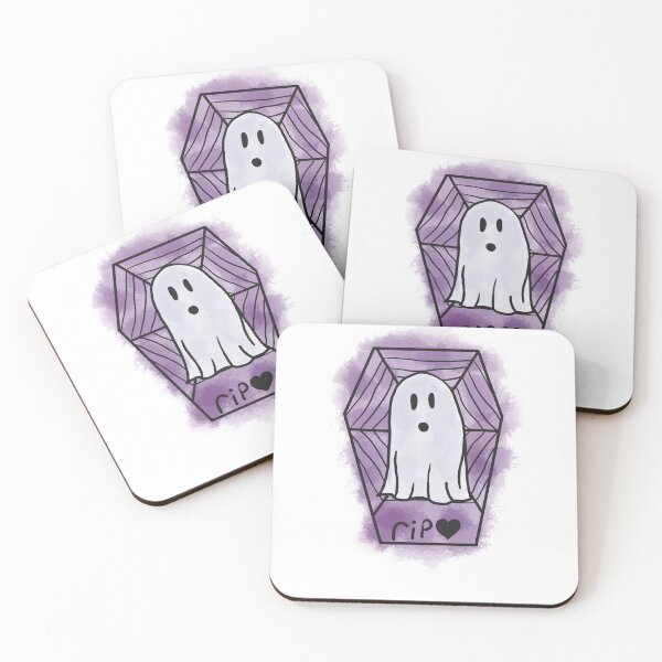 Item preview, Ghost in Purple Coffin rip Heart designed and sold by EclecticCloset.