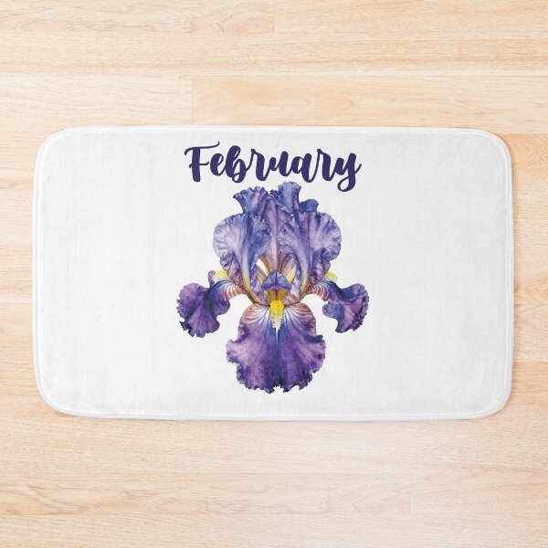 Item preview, Watercolor Purple Iris February Birth Flower designed and sold by WildArtIT.