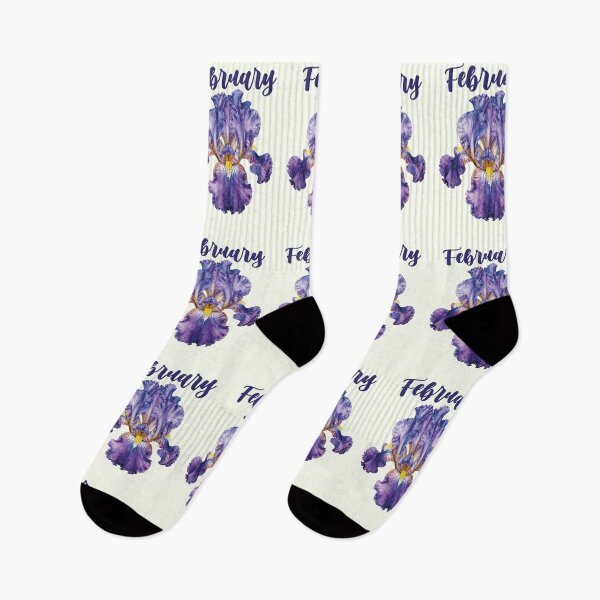 Item preview, Watercolor Purple Iris February Birth Flower designed and sold by WildArtIT.