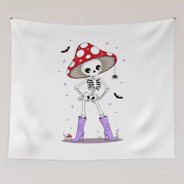 Item preview, Sassy Skeleton Mushroom Hat Spooky Halloween designed and sold by Chelsealuv Krigbaum.