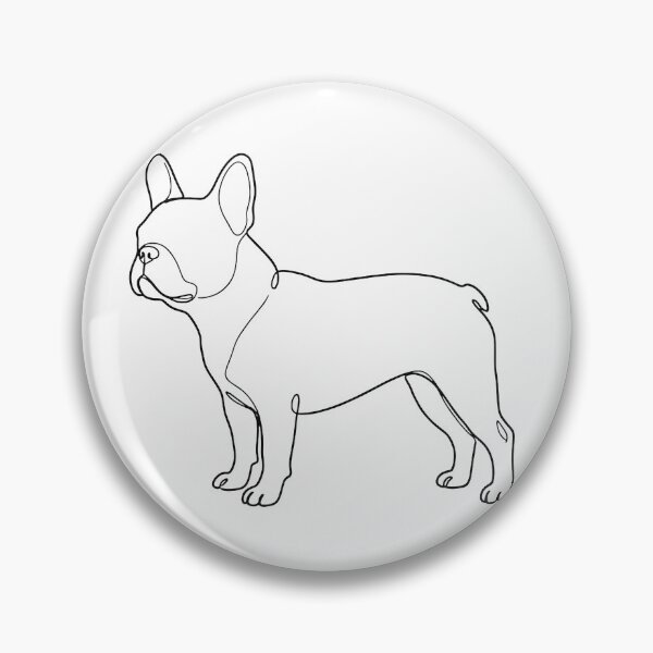 Item preview, French Bulldog One Line Art Dog Line Drawing designed and sold by SayMaria.