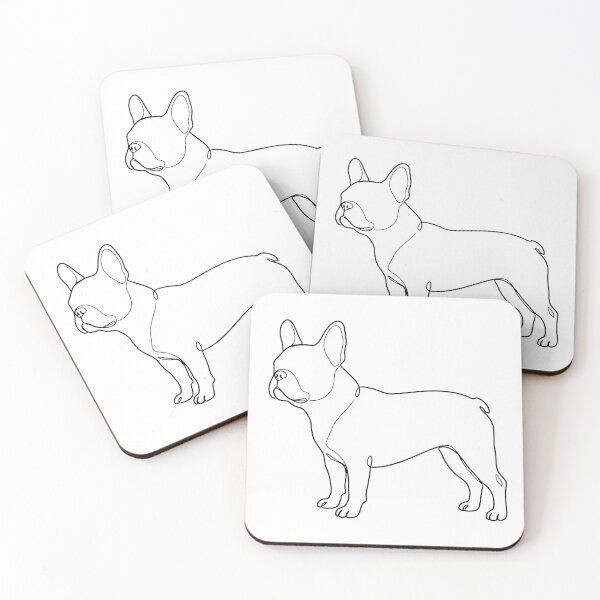 Item preview, French Bulldog One Line Art Dog Line Drawing designed and sold by SayMaria.