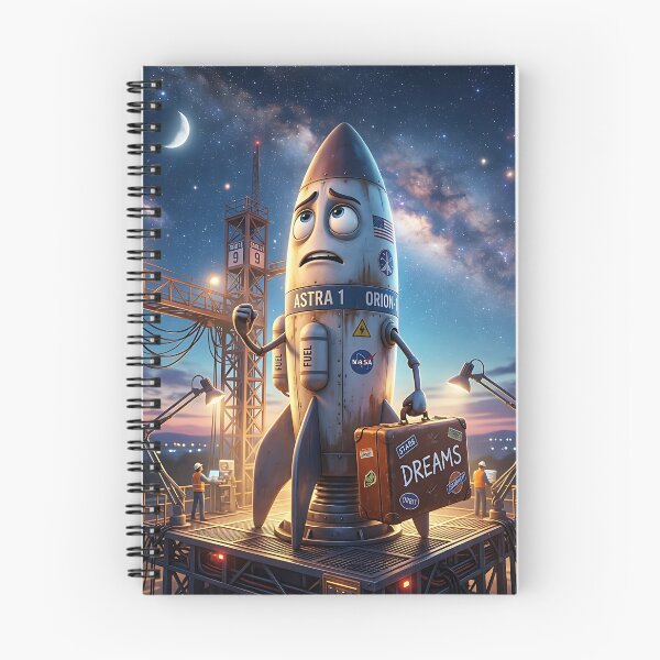 Item preview, Anxious Space Rocket Launch Pad Dreams Journey Motivation designed and sold by Michaelragheb.