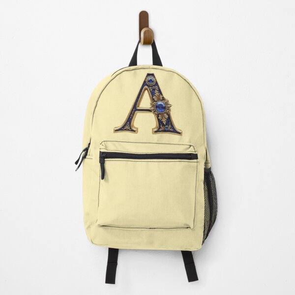 Item preview, Luxury Initial Letter A Royal Blue and Gold Monogram Art designed and sold by WildArtIT.