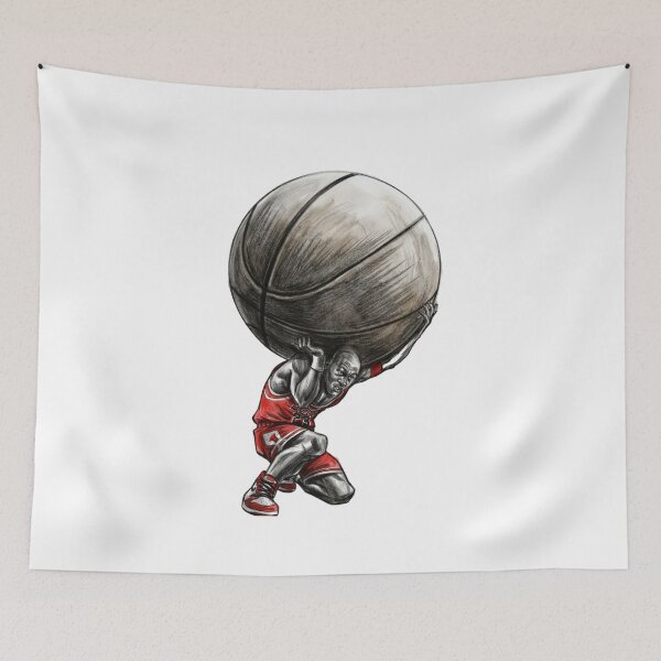 Item preview, Carrying The Game Basketball Player Sketch Art designed and sold by BlasiseDS.