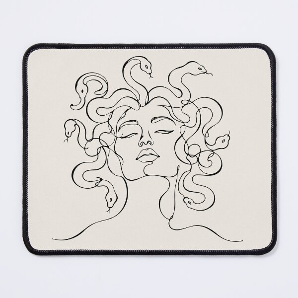 Item preview, Head of Medusa Line Art - Greek Mythology Gorgon designed and sold by FemmePod.